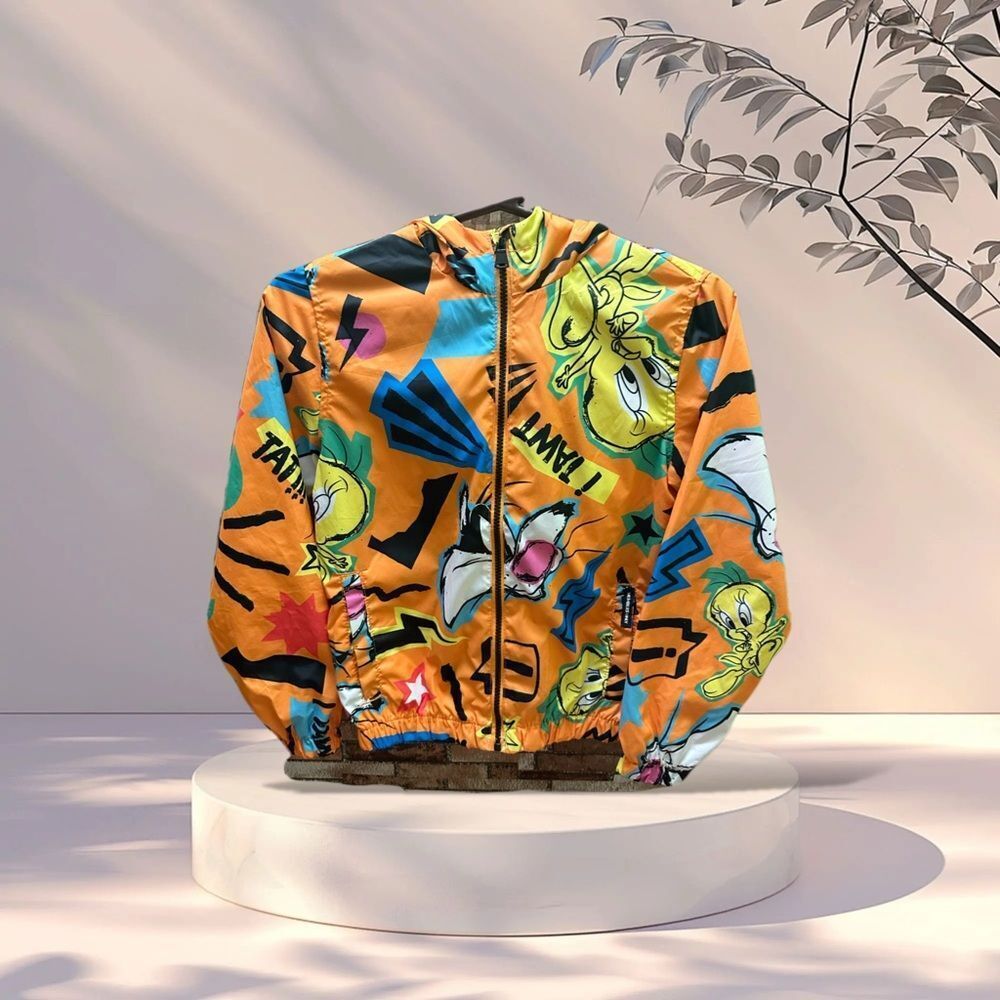 Members Only Looney Tunes Tweety Windbreaker Jacket 10/12